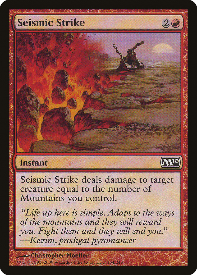 Image of Seismic Strike (M10-154) - Magic 2010 Foil