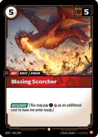 Image of Blazing Scorcher (001/298) - Origins Foil