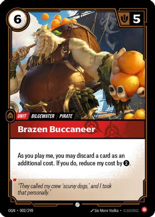 Image of Brazen Buccaneer (002/298) - Origins Foil