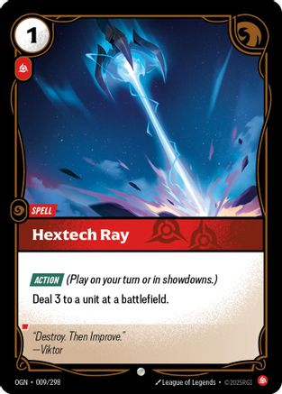 Image of Hextech Ray (009/298) - Origins Foil