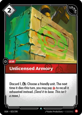 Image of Unlicensed Armory (023/298) - Origins