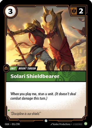 Image of Solari Shieldbearer (051/298) - Origins