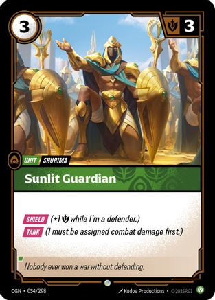 Image of Sunlit Guardian (054/298) - Origins Foil
