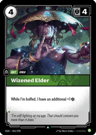 Image of Wizened Elder (065/298) - Origins Foil