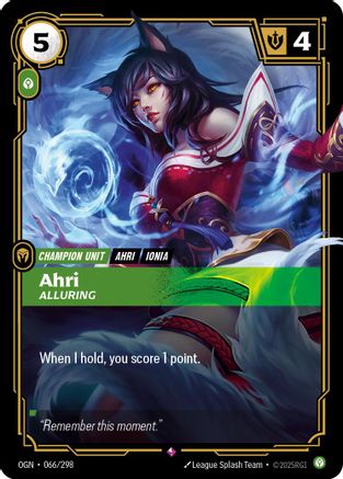 Image of Ahri - Alluring (066/298) - Origins