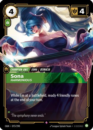 Image of Sona - Harmonious (073/298) - Origins