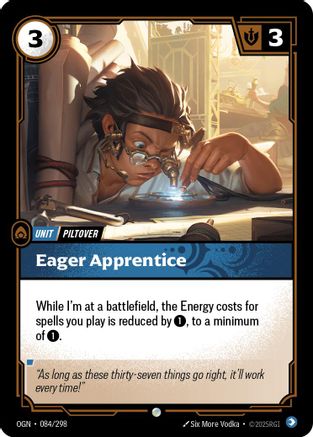 Image of Eager Apprentice (084/298) - Origins Foil