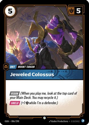 Image of Jeweled Colossus (086/298) - Origins Foil