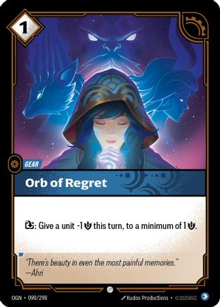 Image of Orb of Regret (090/298) - Origins Foil