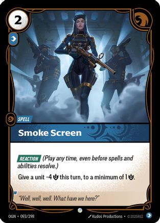 Image of Smoke Screen (093/298) - Origins Foil