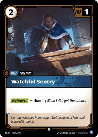 Image of Watchful Sentry (096/298) - Origins
