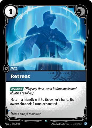 Image of Retreat (104/298) - Origins Foil