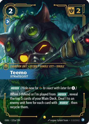 Image of Teemo - Strategist (Alternate Art) (121a/298) - Origins