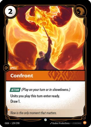 Image of Confront (129/298) - Origins Foil