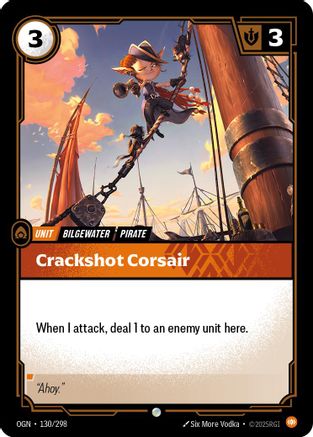 Image of Crackshot Corsair (130/298) - Origins Foil