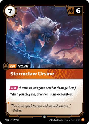 Image of Stormclaw Ursine (137/298) - Origins