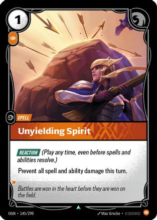 Image of Unyielding Spirit (145/298) - Origins Foil