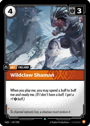 Image of Wildclaw Shaman (147/298) - Origins Foil