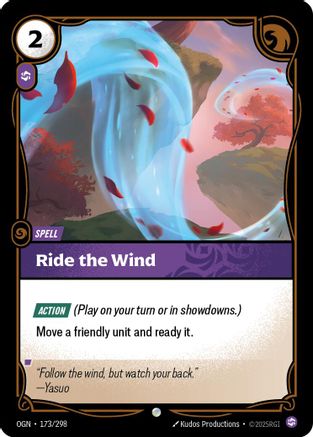 Image of Ride The Wind (173/298) - Origins Foil