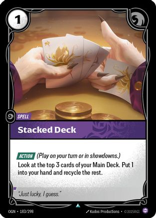 Image of Stacked Deck (183/298) - Origins Foil