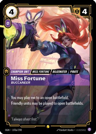 Image of Miss Fortune - Buccaneer (Alternate Art) (193a/298) - Origins