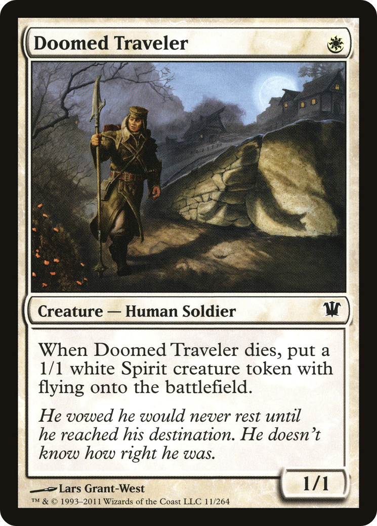 Image of Doomed Traveler (ISD-011) - Innistrad Foil