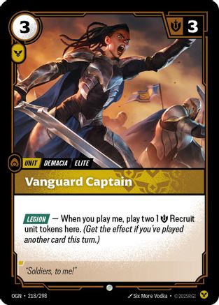 Image of Vanguard Captain (218/298) - Origins