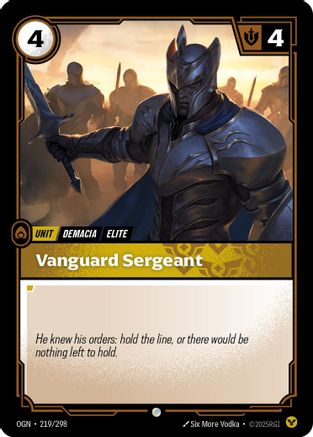 Image of Vanguard Sergeant (219/298) - Origins