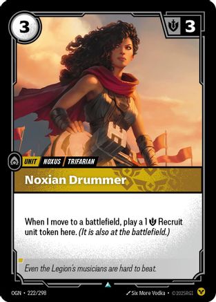 Image of Noxian Drummer (222/298) - Origins Foil