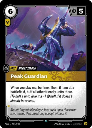 Image of Peak Guardian (223/298) - Origins Foil
