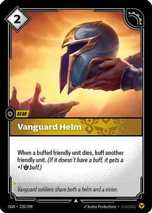 Image of Vanguard Helm (228/298) - Origins Foil
