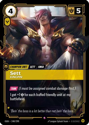 Image of Sett - Kingpin (240/298) - Origins