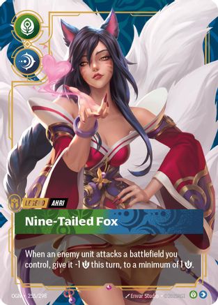 Image of Ahri - Nine-Tailed Fox (255/298) - Origins
