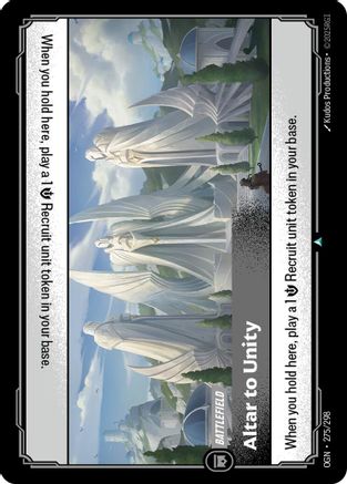 Image of Altar to Unity (275/298) - Origins Foil