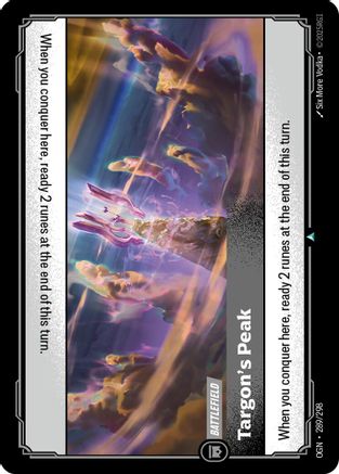 Image of Targon's Peak (289/298) - Origins Foil