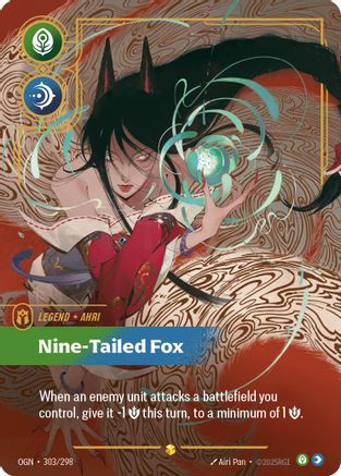 Image of Ahri - Nine-Tailed Fox (Showcase) (303/298) - Origins
