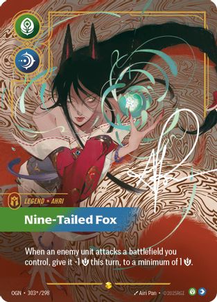Image of Ahri - Nine-Tailed Fox (Alternate Art) (303*/298) - Origins