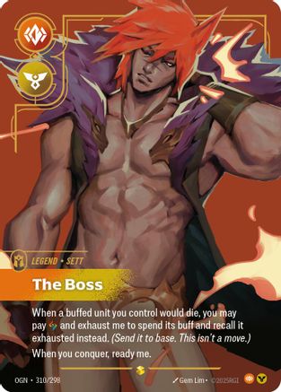 Image of Sett - The Boss (Showcase) (310/298) - Origins