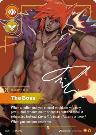 Image of Sett - The Boss (Signature) (310*/298) - Origins