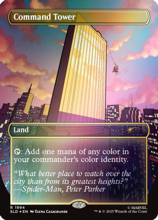 Image of Command Tower (1994) (Rainbow Foil) (SLD-1994) - Secret Lair Drop Series Foil