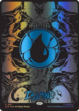 Image of Island (1951) (Raised Foil) (SLD-1951) - Secret Lair Drop Series Foil