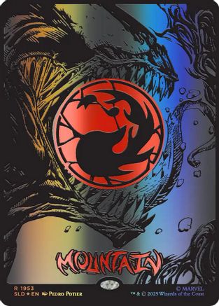 Image of Mountain (1953) (Raised Foil) (SLD-1953) - Secret Lair Drop Series Foil