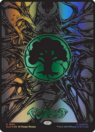 Image of Forest (1954) (Raised Foil) (SLD-1954) - Secret Lair Drop Series Foil