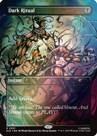 Image of Dark Ritual (2001) (Rainbow Foil) (SLD-2001) - Secret Lair Drop Series Foil