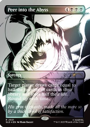 Image of Peer into the Abyss (2021) (Rainbow Foil) (SLD-2021) - Secret Lair Drop Series Foil