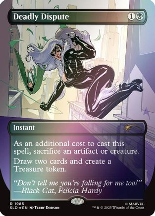 Image of Deadly Dispute (1985) (Rainbow Foil) (SLD-1985) - Secret Lair Drop Series Foil