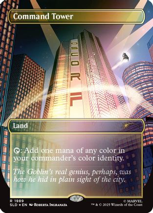 Image of Command Tower (1989) (Rainbow Foil) (SLD-1989) - Secret Lair Drop Series Foil
