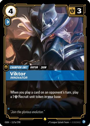Image of Viktor - Innovator (Alternate Art) (117a/298) - Origins
