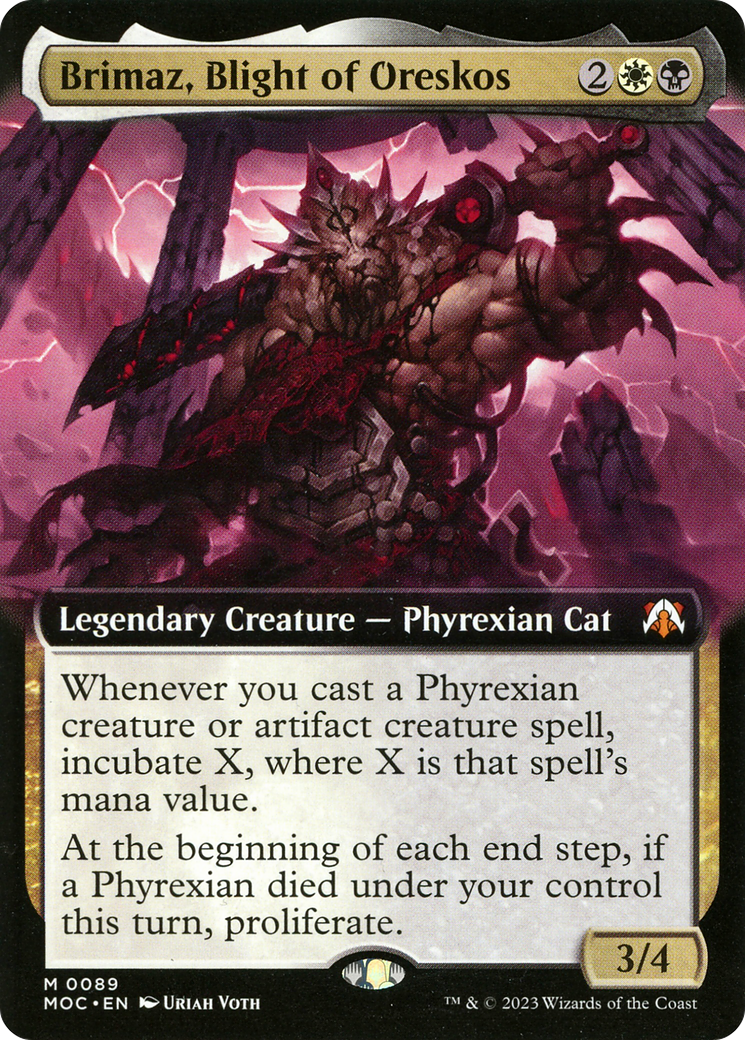 Image of Brimaz, Blight of Oreskos (Extended Art) (MOC-089) - March of the Machine Commander: (Extended Art) Foil
