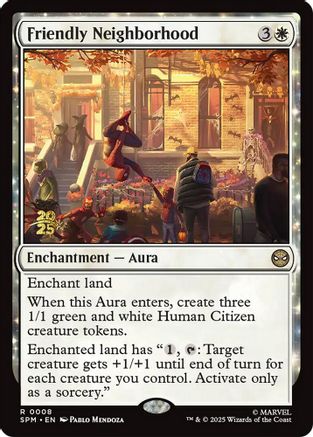 Image of Friendly Neighborhood (PRE-008) - Prerelease Cards Foil